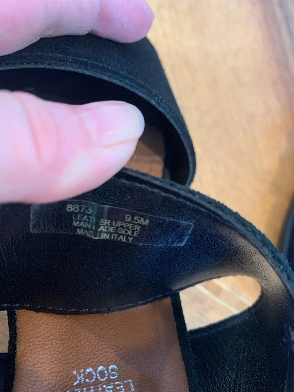Mariella Italy Women’s Size 9.5 Classic Black Suede Slingback Sandals Block Heel